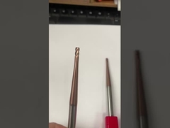 4.0 มิลลิเมตร คาร์ไบดแข็ง โคเนอร์บอล จมูกปลาย Mill TiCN ผิว CNC Milling Cutter บิตการ grave